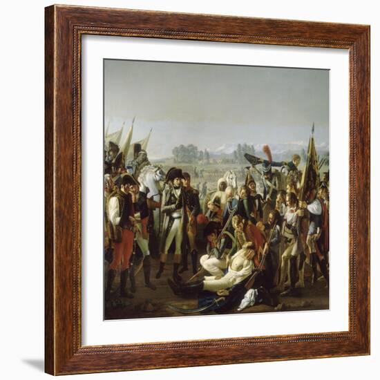 Mort du général Desaix à la bataille de Marengo le 14 juin 1800-Jean Broc-Framed Giclee Print