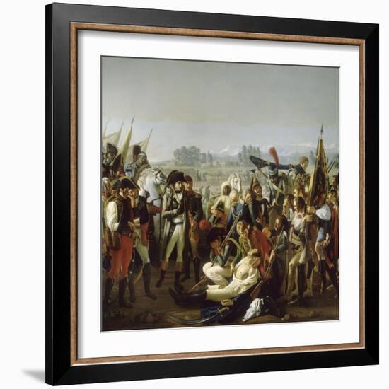 Mort du général Desaix à la bataille de Marengo le 14 juin 1800-Jean Broc-Framed Giclee Print