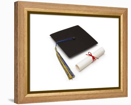 Mortarboard and Diploma-Lew Robertson-Framed Premier Image Canvas