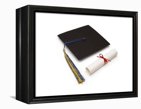 Mortarboard and Diploma-Lew Robertson-Framed Premier Image Canvas