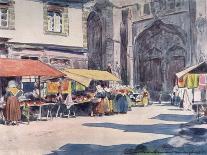 Street Market, Quimperle-Mortimer Menpes-Art Print