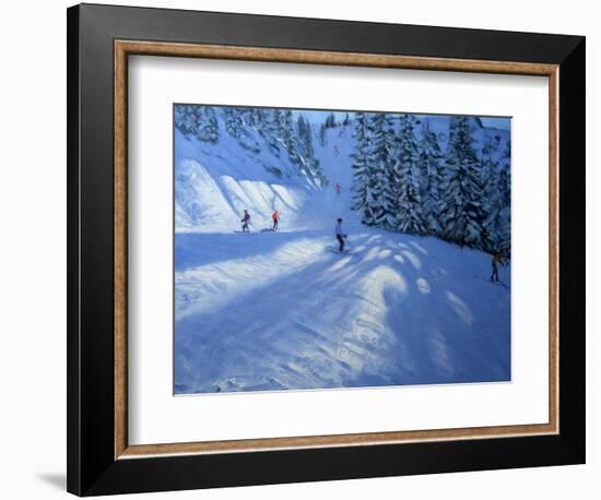 Morzine, Ski Run-Andrew Macara-Framed Giclee Print