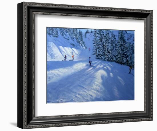 Morzine, Ski Run-Andrew Macara-Framed Giclee Print