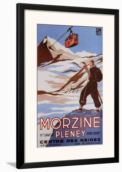 Morzine-Bernard Villemot-Framed Art Print
