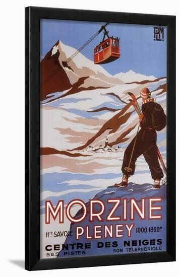 Morzine-Bernard Villemot-Framed Art Print