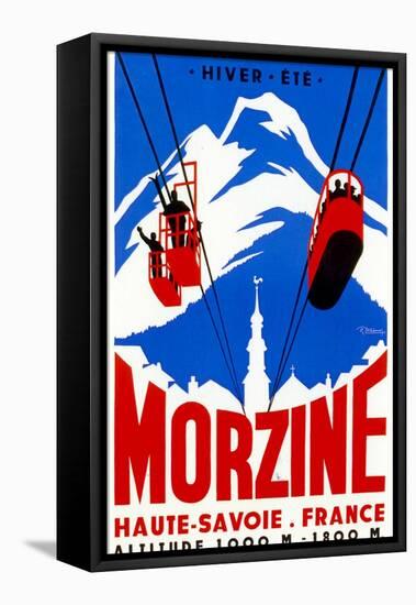 Morzine-Vintage Apple Collection-Framed Premier Image Canvas