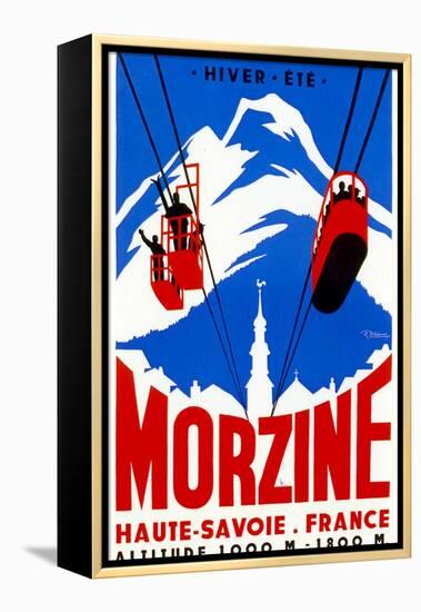 Morzine-Vintage Apple Collection-Framed Premier Image Canvas