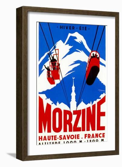 Morzine-Vintage Apple Collection-Framed Giclee Print