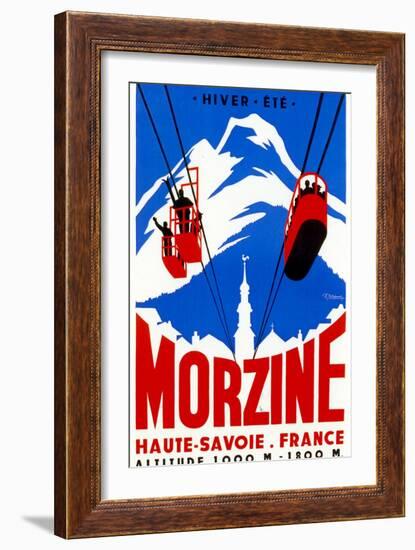 Morzine-Vintage Apple Collection-Framed Giclee Print