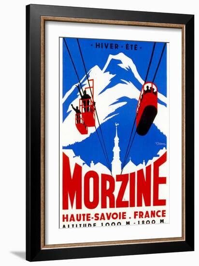 Morzine-Vintage Apple Collection-Framed Giclee Print