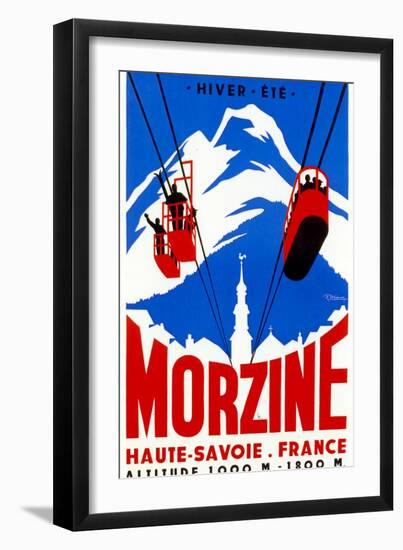 Morzine-Vintage Apple Collection-Framed Giclee Print