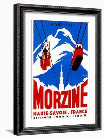 Morzine-Vintage Apple Collection-Framed Giclee Print