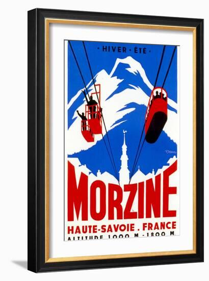 Morzine-Vintage Apple Collection-Framed Giclee Print