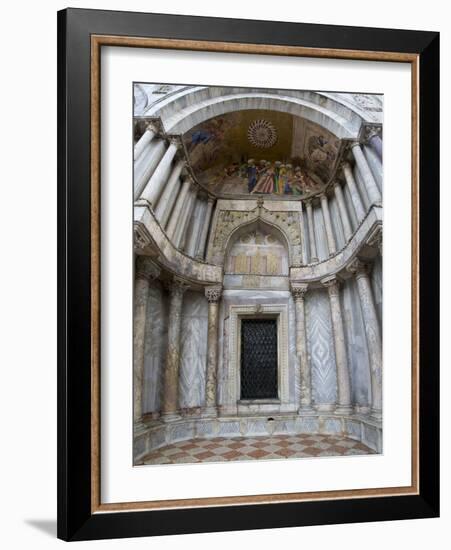 Mosaic Artwork on the Exterior of St. Mark's Cathedral, Venice, Italy-Darrell Gulin-Framed Photographic Print