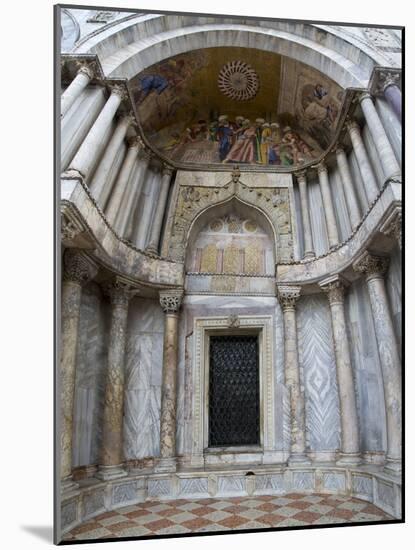 Mosaic Artwork on the Exterior of St. Mark's Cathedral, Venice, Italy-Darrell Gulin-Mounted Photographic Print
