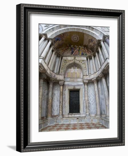 Mosaic Artwork on the Exterior of St. Mark's Cathedral, Venice, Italy-Darrell Gulin-Framed Photographic Print