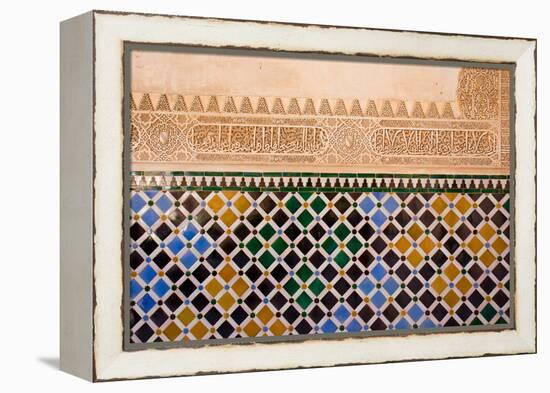 Mosaic At The Alhambra, Granada, Spain-neirfy-Framed Premier Image Canvas