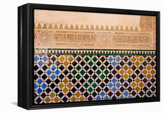 Mosaic At The Alhambra, Granada, Spain-neirfy-Framed Premier Image Canvas