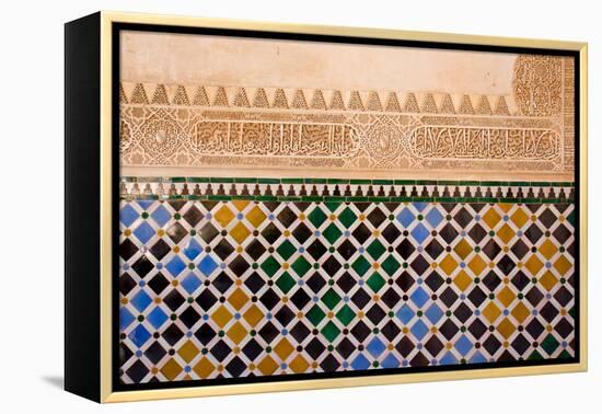 Mosaic At The Alhambra, Granada, Spain-neirfy-Framed Premier Image Canvas