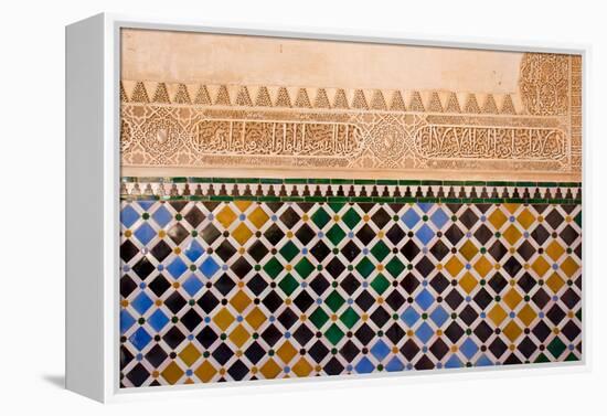 Mosaic At The Alhambra, Granada, Spain-neirfy-Framed Premier Image Canvas