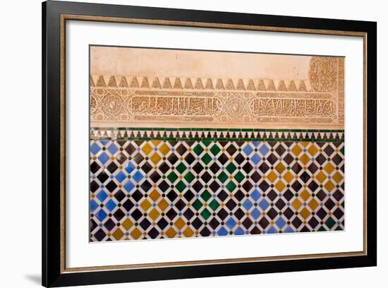 Mosaic At The Alhambra, Granada, Spain-neirfy-Framed Photographic Print