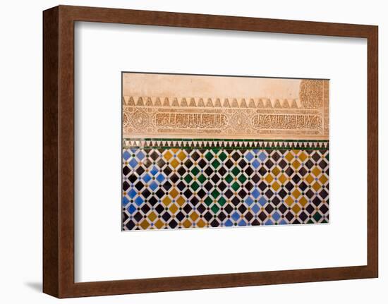 Mosaic At The Alhambra, Granada, Spain-neirfy-Framed Photographic Print