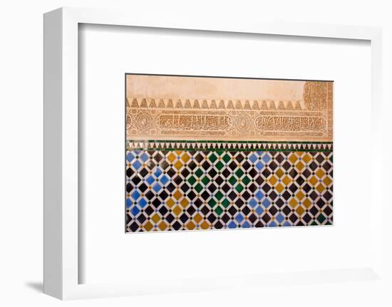 Mosaic At The Alhambra, Granada, Spain-neirfy-Framed Photographic Print