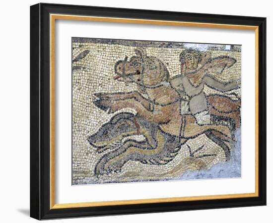 Mosaic, Currently in the Museum, Taken from the Greek and Roman Site of Cyrene, Libya-Ethel Davies-Framed Photographic Print