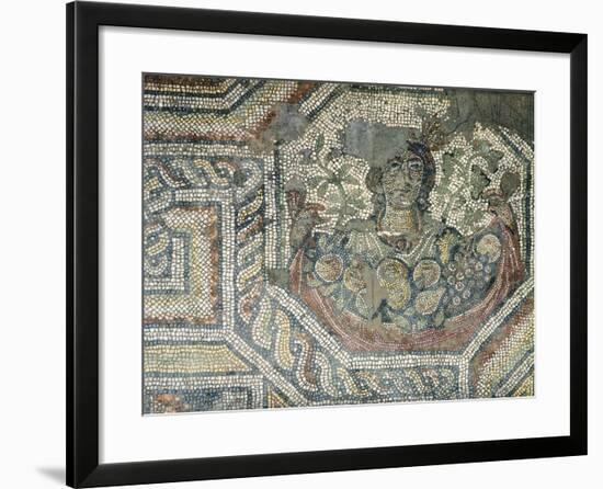 Mosaic Depicting Female Fruit Bearers-null-Framed Giclee Print