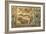 Mosaic depicting fish, fowl and fruitbasket. Central section of a Roman geometric floor-Werner Forman-Framed Giclee Print