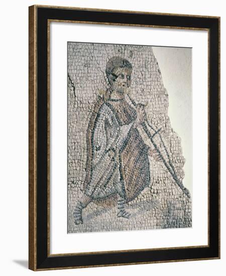 Mosaic Depicting Musician-null-Framed Giclee Print