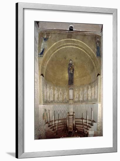 Mosaic Depicting the Madonna and Child and the Twelve Apostles, in the Cupola, Looking Forward-null-Framed Giclee Print
