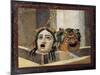 Mosaic Depicting Theatrical Masks, from Rome-null-Mounted Giclee Print
