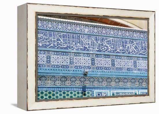 Mosaic Detail, Dome of the Rock, Jerusalem, C687-692-null-Framed Premier Image Canvas