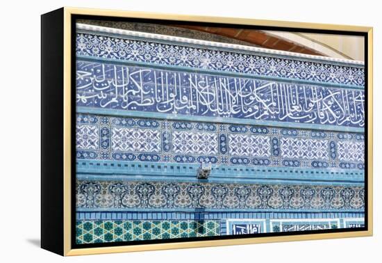 Mosaic Detail, Dome of the Rock, Jerusalem, C687-692-null-Framed Premier Image Canvas