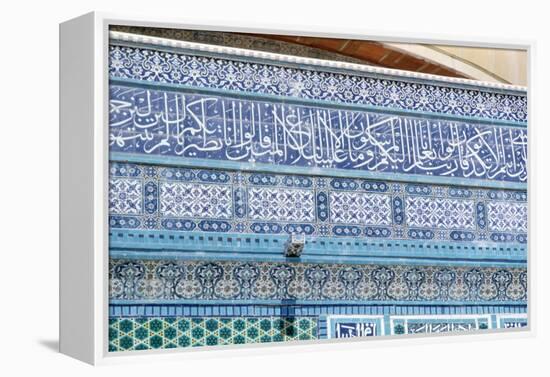 Mosaic Detail, Dome of the Rock, Jerusalem, C687-692-null-Framed Premier Image Canvas