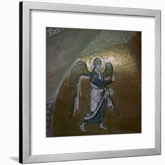 Mosaic detail of the angel Gabriel, 11th century-Unknown-Framed Giclee Print