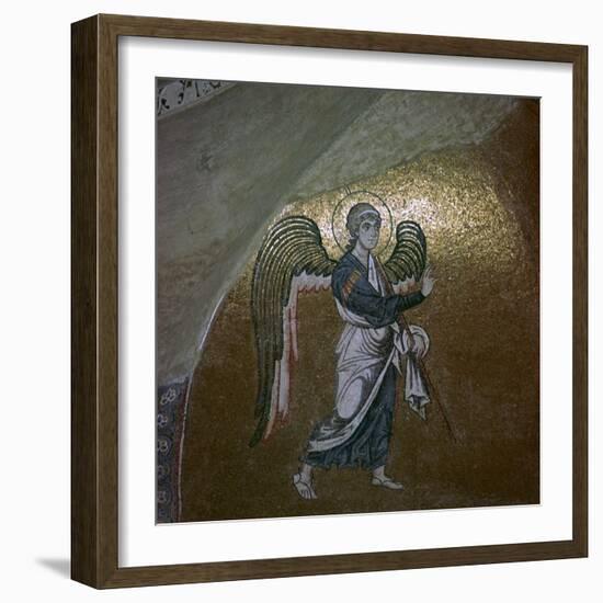 Mosaic detail of the angel Gabriel, 11th century-Unknown-Framed Giclee Print