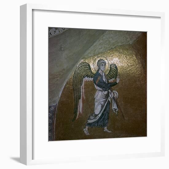 Mosaic detail of the angel Gabriel, 11th century-Unknown-Framed Giclee Print