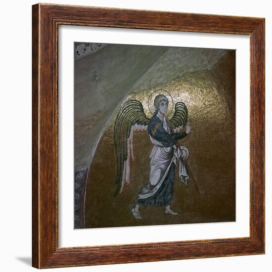 Mosaic detail of the angel Gabriel, 11th century-Unknown-Framed Giclee Print