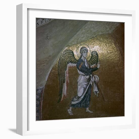 Mosaic detail of the angel Gabriel, 11th century-Unknown-Framed Giclee Print