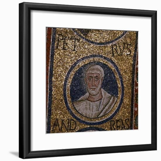 Mosaic detail showing St Peter, 5th century. Artist: Unknown-Unknown-Framed Giclee Print