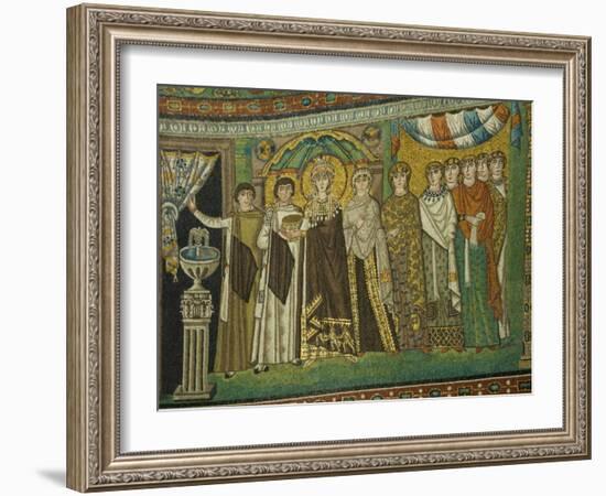 Mosaic Detail Within the Chiesa Di San Vitale, Ravenna, Emilia-Romagna-James Emmerson-Framed Photographic Print