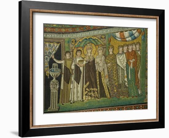 Mosaic Detail Within the Chiesa Di San Vitale, Ravenna, Emilia-Romagna-James Emmerson-Framed Photographic Print