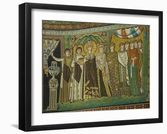 Mosaic Detail Within the Chiesa Di San Vitale, Ravenna, Emilia-Romagna-James Emmerson-Framed Photographic Print