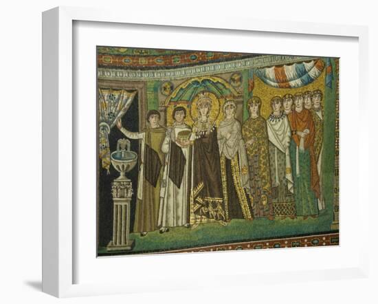 Mosaic Detail Within the Chiesa Di San Vitale, Ravenna, Emilia-Romagna-James Emmerson-Framed Photographic Print