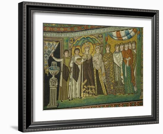 Mosaic Detail Within the Chiesa Di San Vitale, Ravenna, Emilia-Romagna-James Emmerson-Framed Photographic Print