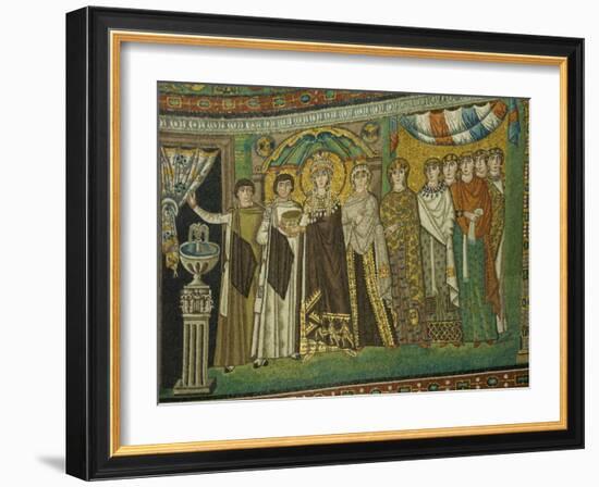 Mosaic Detail Within the Chiesa Di San Vitale, Ravenna, Emilia-Romagna-James Emmerson-Framed Photographic Print