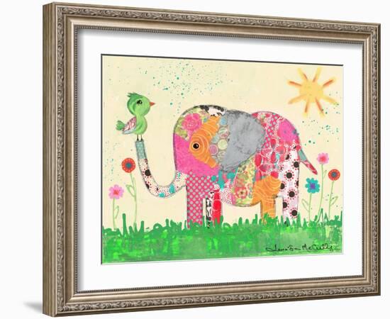 Mosaic Elephant-Jennifer McCully-Framed Giclee Print