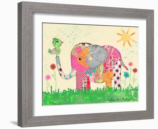 Mosaic Elephant-Jennifer McCully-Framed Giclee Print